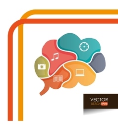 Brain storm design Brain storm design vector image