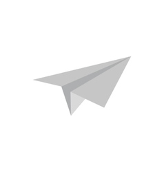 Paper plane icon flat style Paper plane icon flat style vector image