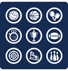 Sport icons vector image