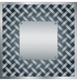 Board screwed to grating vector image