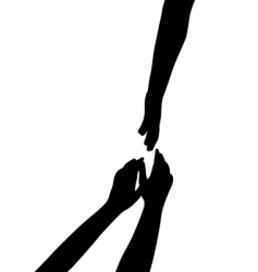 Hand silhouettes vector image