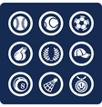Sport icons vector image