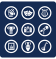 Culture and art icons vector image