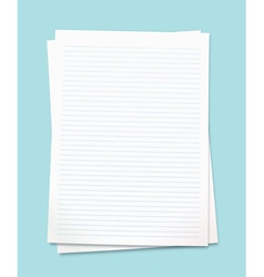White paper vector image