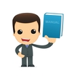 Funny cartoon boss vector image