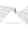 Music notes background Music notes background vector image