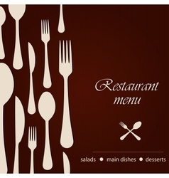 Template of a restaurant menu vector image