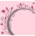 Cute girly floral frame vector image