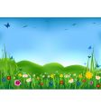 Flowering meadow vector image