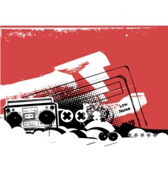Boom box vector image