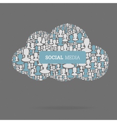 Social media conceptual vector image