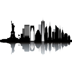 New york skyline vector image