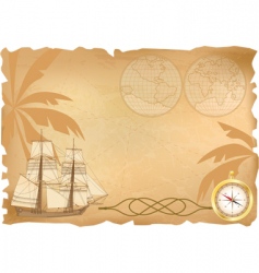 Travel background vector image