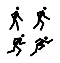 Running Pictograms vector image