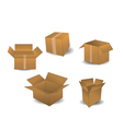 Boxes isolated on white Boxes isolated on white vector image