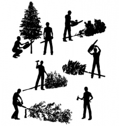 Lumberjack vector image