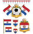 Paraguay flags vector image