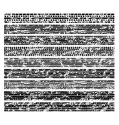 Dirty grunge tire tracks mud bike tread marks vector image