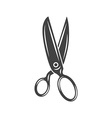 Large dressmaking tailoring sewing scissors Black vector image