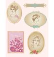 Vintage labels vector image