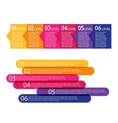 Set of colorful labels vector image