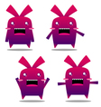 Mad rabbit vector image