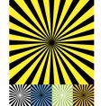 Funky retro background set cmyk vector image