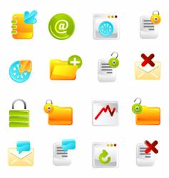 Document icons vector image