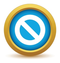 Gold stop icon vector by Ylivdesign Image 4385437 VectorStock
