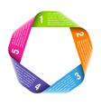 Origami process cycle vector image