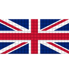 The mosaic flag of United Kingdom vector image