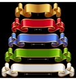 Ribbons set 12 Ribbons set 12 vector image