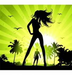 Summer holiday vector image