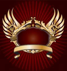 Shiny crest vector image