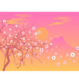 Sakura and fuji vector image