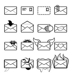 Letter set vector image