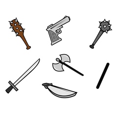 Weapons vector image