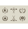Sport emblems vector image