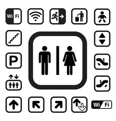 Public icons set EPS10 Public icons set EPS10 vector image