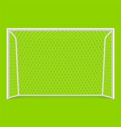 Soccer goal front view vector image