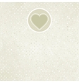 Valentine card with heart EPS 8 vector image