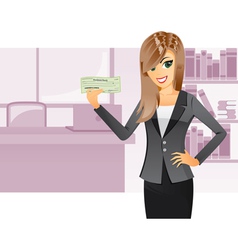 Cashier vector image