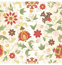 Retro flower seamless vector image
