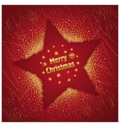 Red Christmas Star vector image