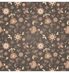 Retro flower seamless vector image