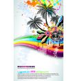 Tropical disco dance background vector image