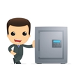 Funny cartoon boss vector image