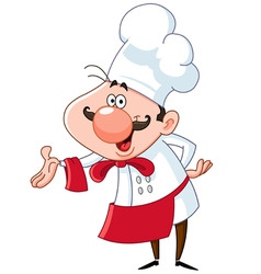 Friendly chef vector image