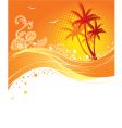 Palm curve vector image