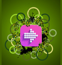 Grunge arrow icon Grunge arrow icon vector image